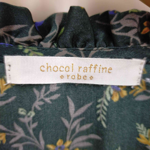ショコラフィネローブ chocol raffine robe 花柄マキシワンピース レディース FREE